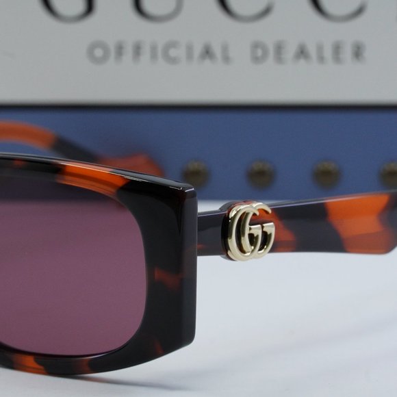 FINAL PRICE NEW GUCCI GG1534S 006 ORANGE VIOLET SUNGLASSES - Picture 4 of 10